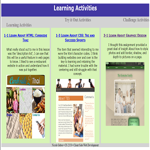 Learning Activities