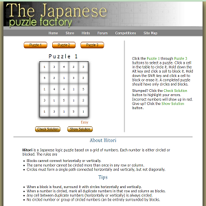 Hitori Puzzle Page